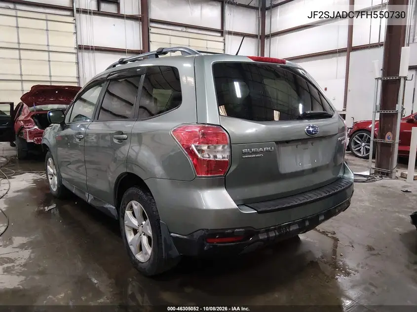 2015 SUBARU FORESTER VIN JF2SJADC7FH550730 — фото 3
