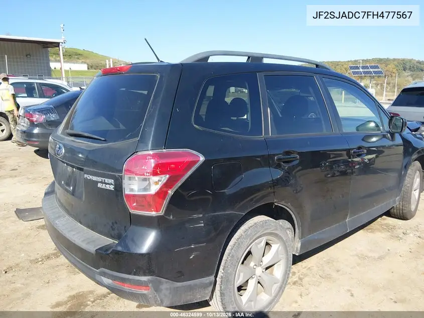 2015 SUBARU FORESTER VIN JF2SJADC7FH477567 — фото 4