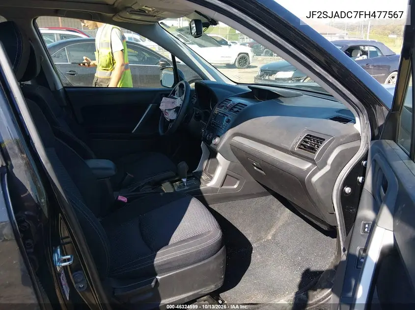 2015 SUBARU FORESTER VIN JF2SJADC7FH477567 — фото 5