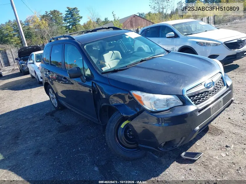 SUBARU FORESTER 2015, VIN JF2SJABC3FH510809