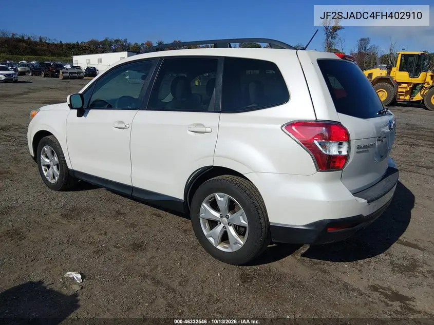 2015 SUBARU FORESTER VIN JF2SJADC4FH402910 — фото 3