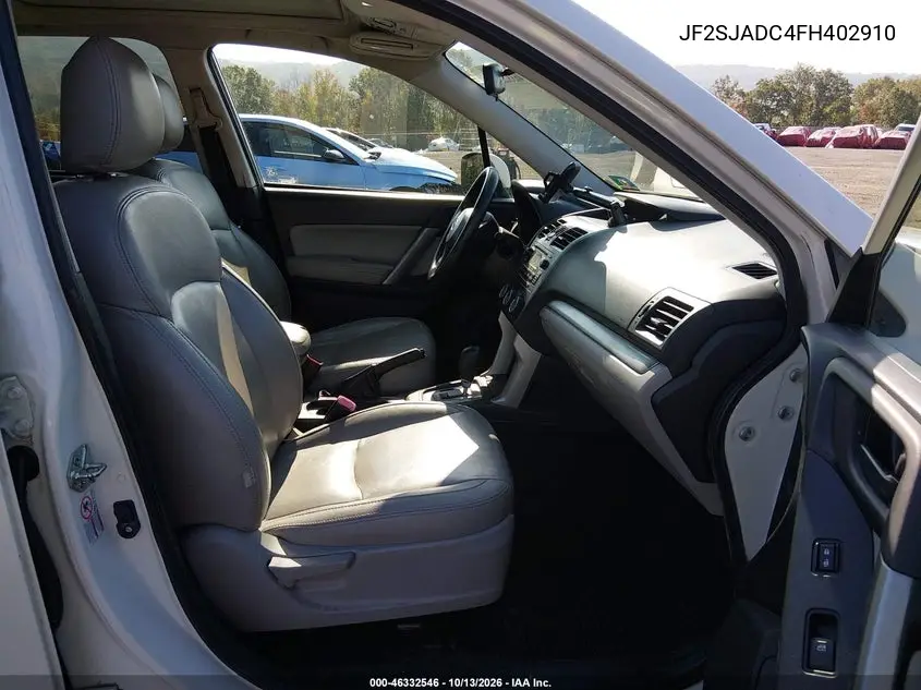 2015 SUBARU FORESTER VIN JF2SJADC4FH402910 — фото 5