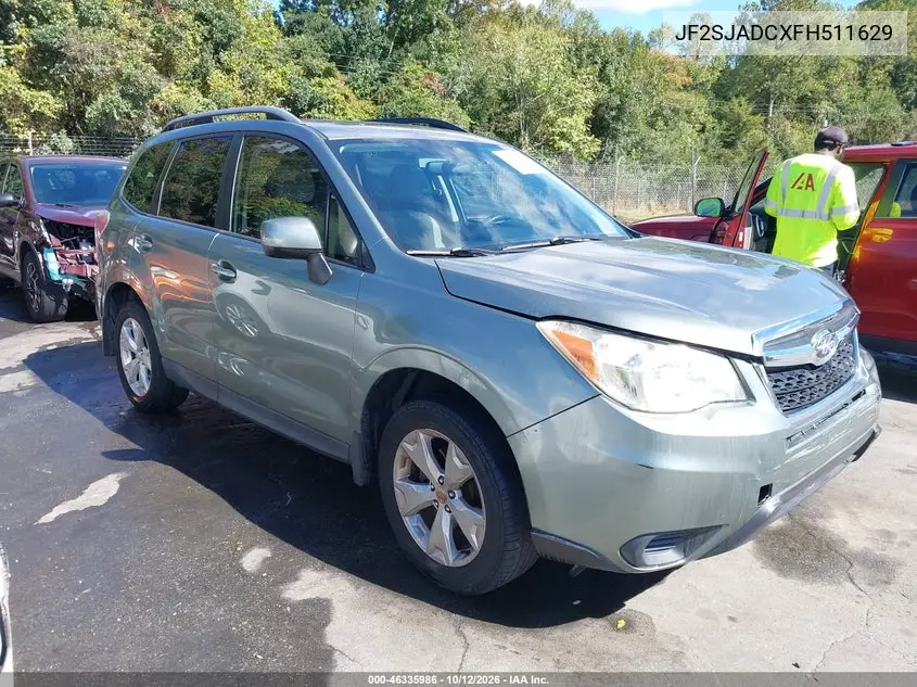 SUBARU FORESTER 2015, VIN JF2SJADCXFH511629