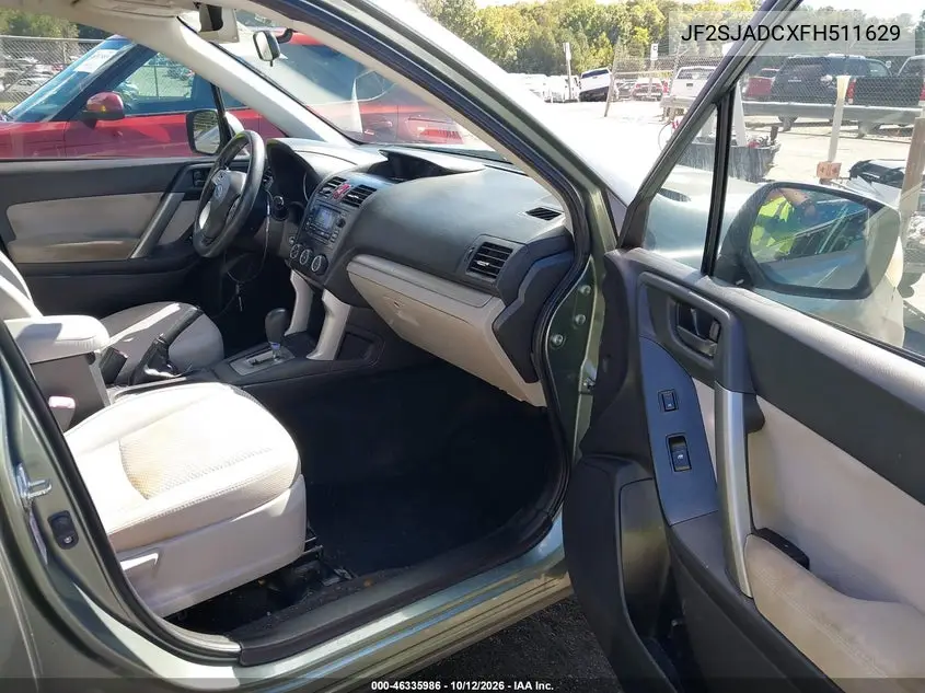 2015 SUBARU FORESTER VIN JF2SJADCXFH511629 — фото 5