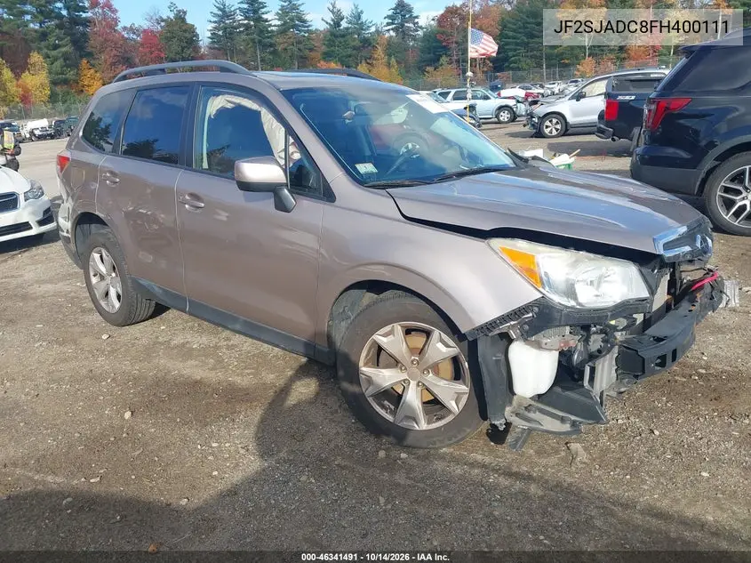 SUBARU FORESTER 2015, VIN JF2SJADC8FH400111