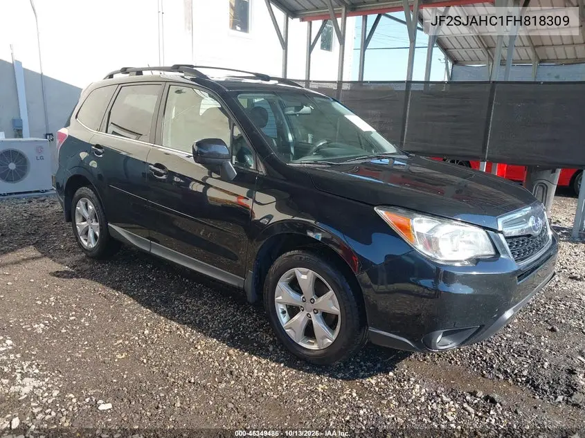 SUBARU FORESTER 2015, VIN JF2SJAHC1FH818309
