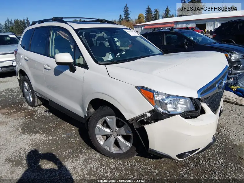 SUBARU FORESTER 2015, VIN JF2SJAFC3FH803894
