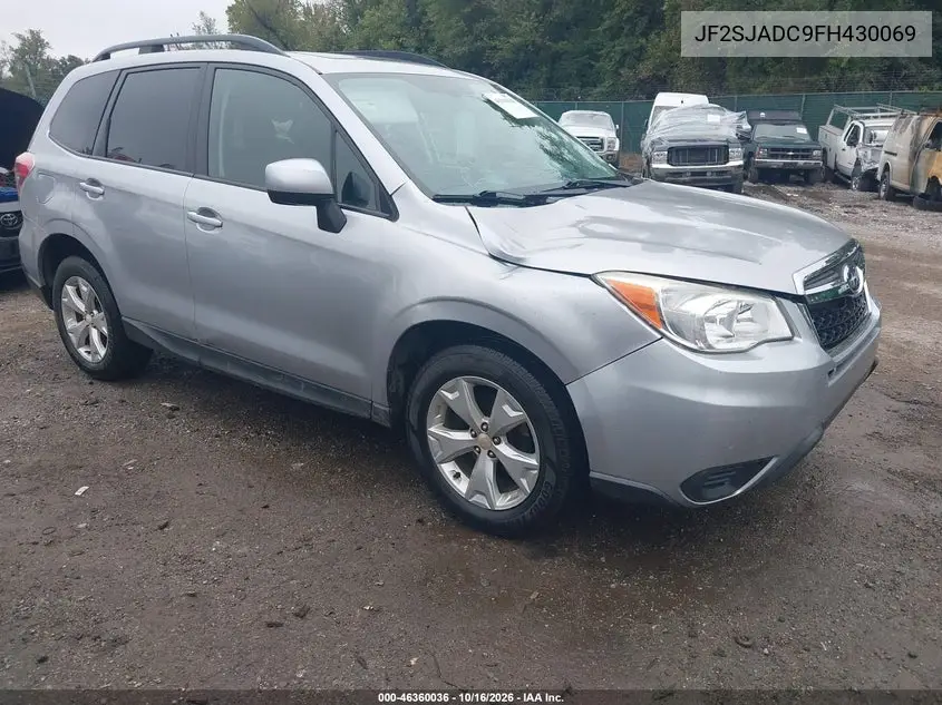 SUBARU FORESTER 2015, VIN JF2SJADC9FH430069