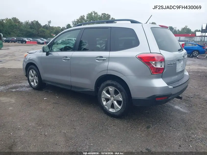 2015 SUBARU FORESTER VIN JF2SJADC9FH430069 — фото 3