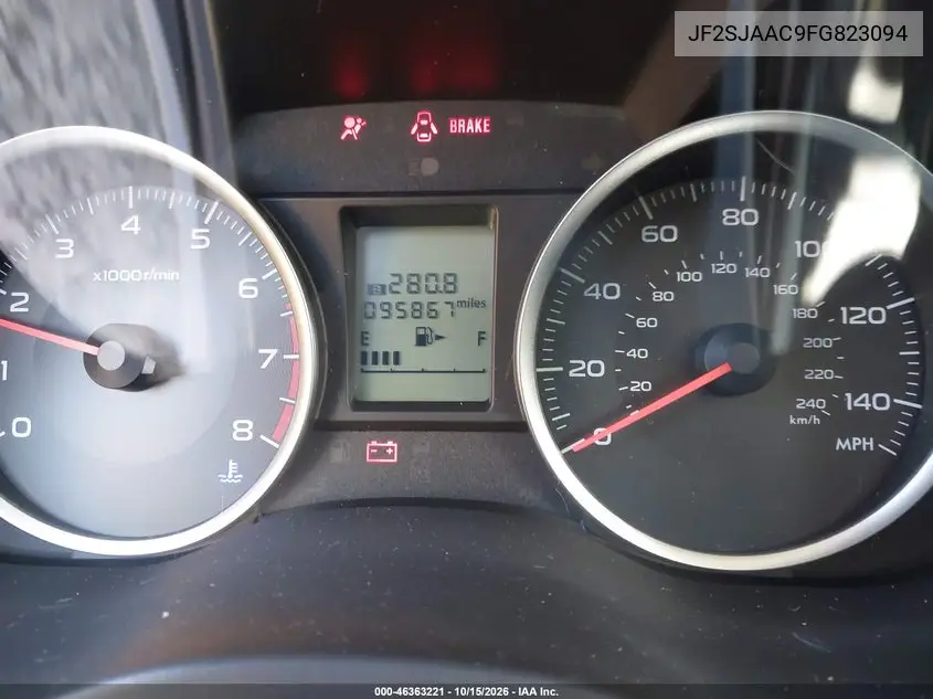 2015 SUBARU FORESTER VIN JF2SJAAC9FG823094 — фото 15