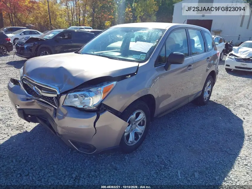 2015 SUBARU FORESTER VIN JF2SJAAC9FG823094 — фото 2