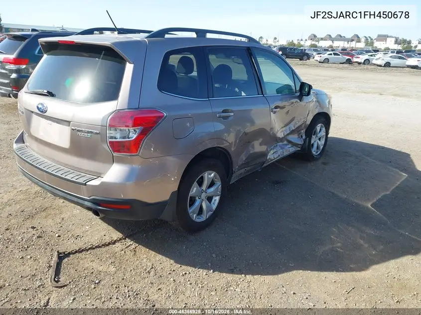 2015 SUBARU FORESTER VIN JF2SJARC1FH450678 — фото 4