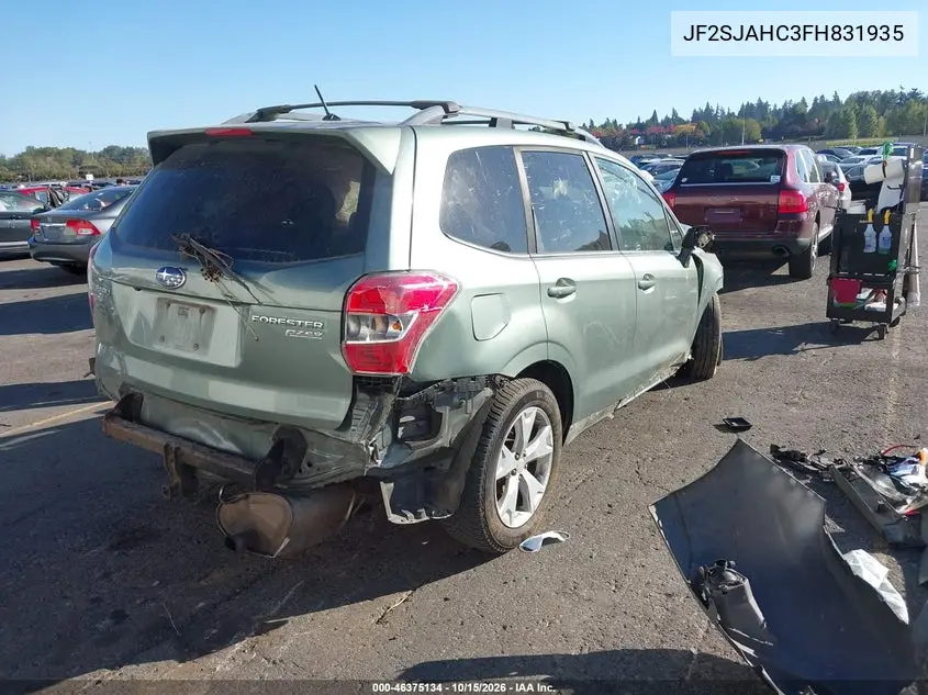 2015 SUBARU FORESTER VIN JF2SJAHC3FH831935 — фото 4