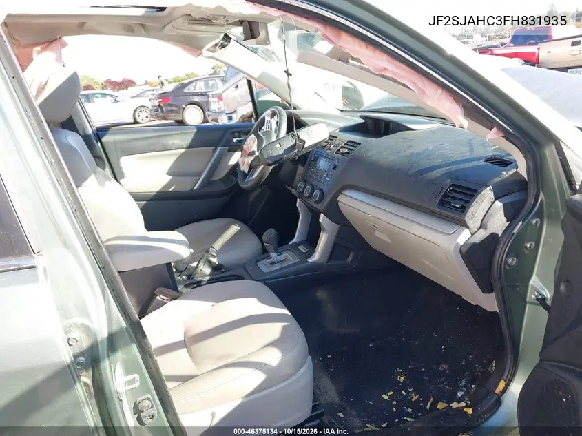 2015 SUBARU FORESTER VIN JF2SJAHC3FH831935 — фото 5