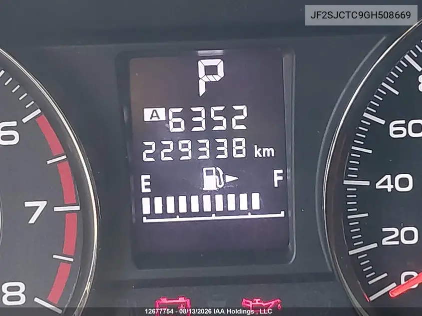 2016 SUBARU FORESTER VIN JF2SJCTC9GH508669 — фото 15
