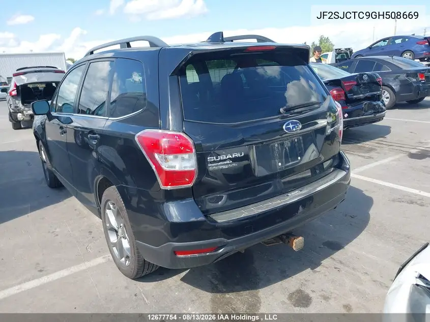 2016 SUBARU FORESTER VIN JF2SJCTC9GH508669 — фото 3