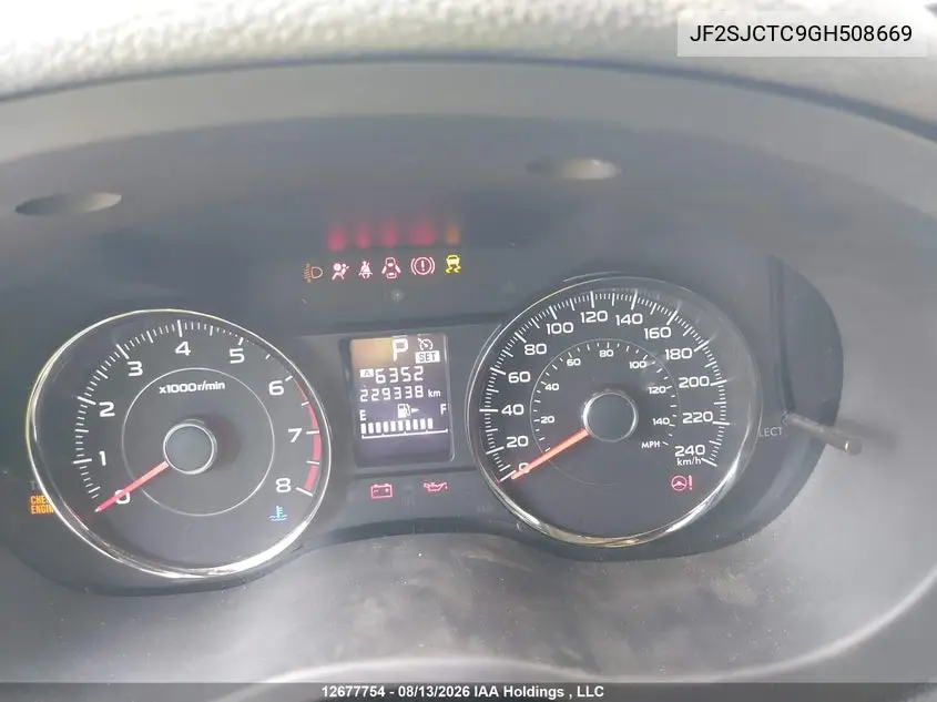 2016 SUBARU FORESTER VIN JF2SJCTC9GH508669 — фото 7