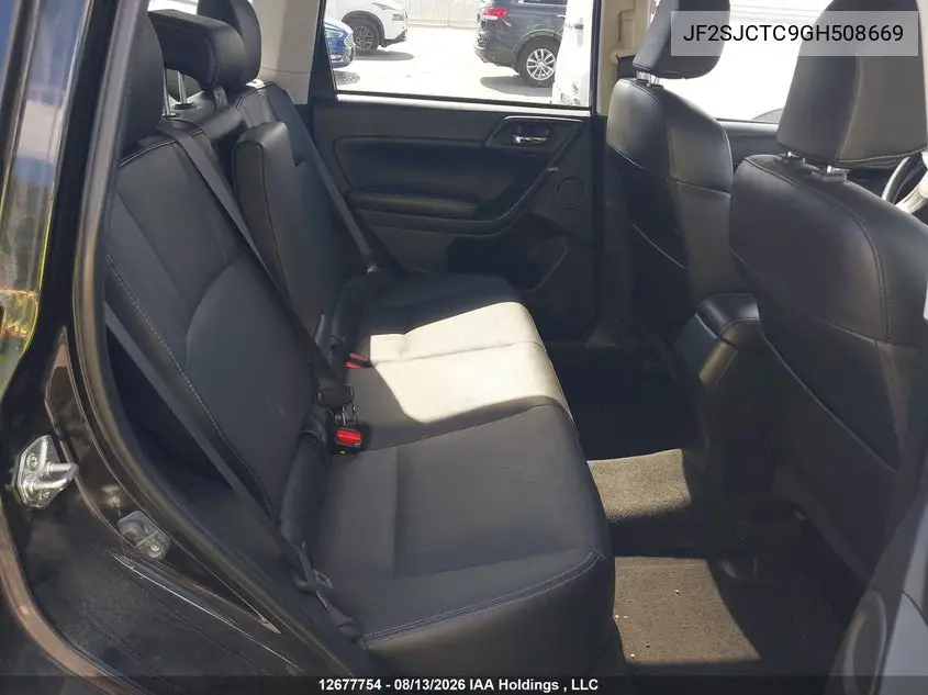 2016 SUBARU FORESTER VIN JF2SJCTC9GH508669 — фото 8