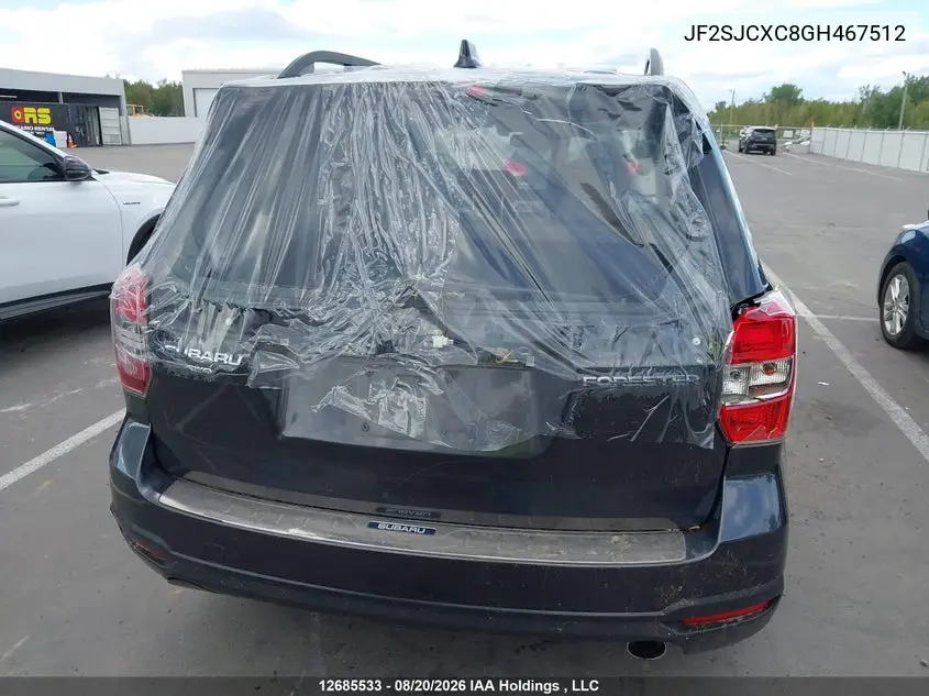 2016 SUBARU FORESTER VIN JF2SJCXC8GH467512 — фото 6