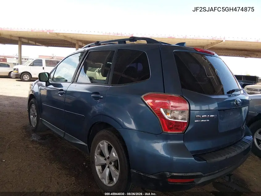 2016 SUBARU FORESTER VIN JF2SJAFC5GH474875 — фото 3