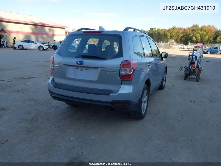 2016 SUBARU FORESTER VIN JF2SJABC7GH431919 — фото 4