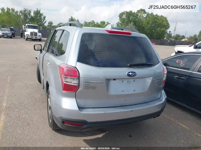2016 SUBARU FORESTER VIN JF2SJADC6GH565267 — фото 3