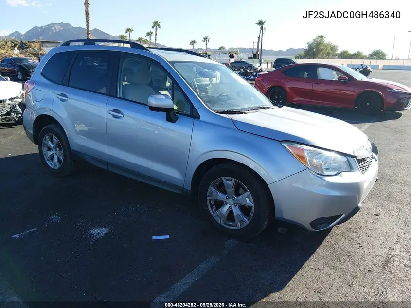 SUBARU FORESTER 2016, VIN JF2SJADC0GH486340
