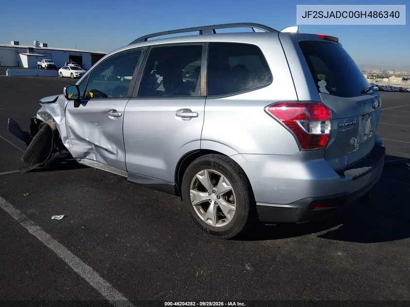 2016 SUBARU FORESTER VIN JF2SJADC0GH486340 — фото 3