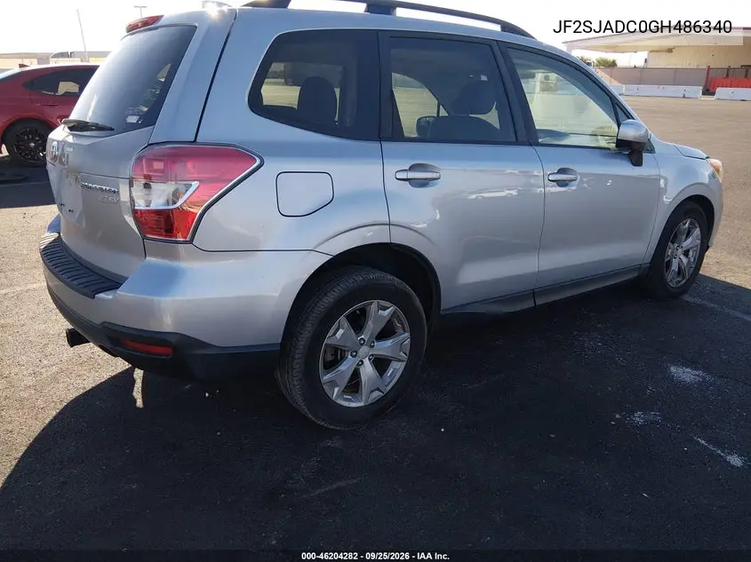 2016 SUBARU FORESTER VIN JF2SJADC0GH486340 — фото 4