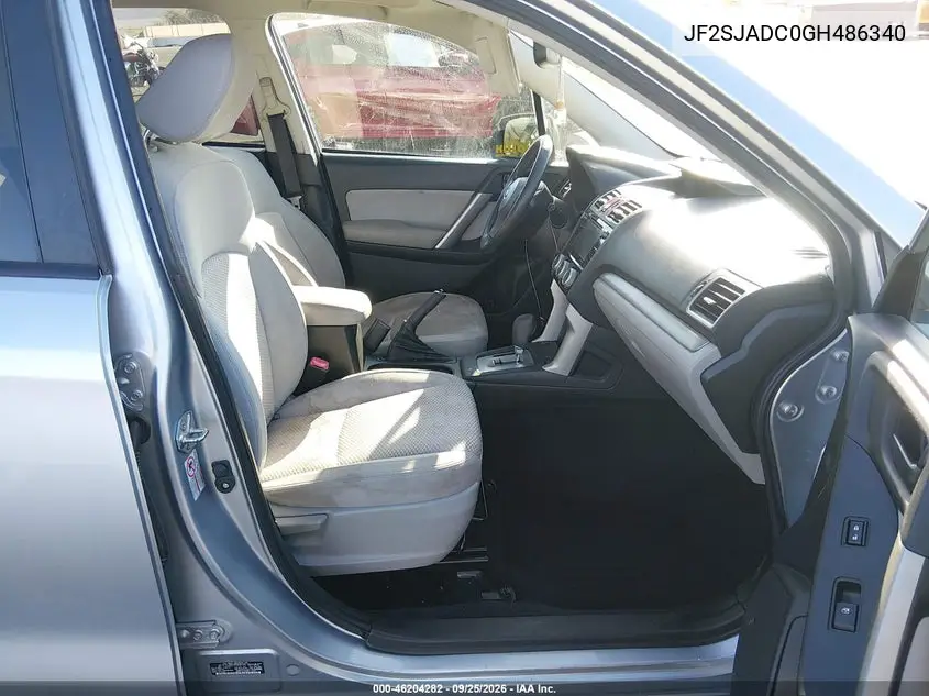 2016 SUBARU FORESTER VIN JF2SJADC0GH486340 — фото 5
