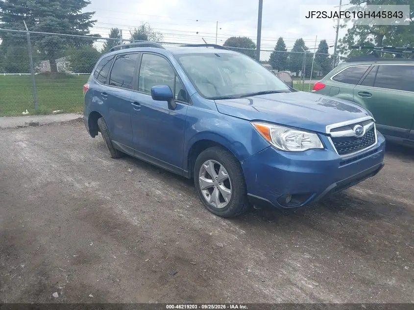 SUBARU FORESTER 2016, VIN JF2SJAFC1GH445843