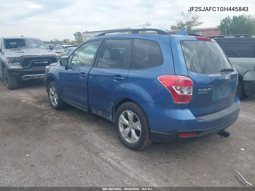 2016 SUBARU FORESTER VIN JF2SJAFC1GH445843 — фото 3