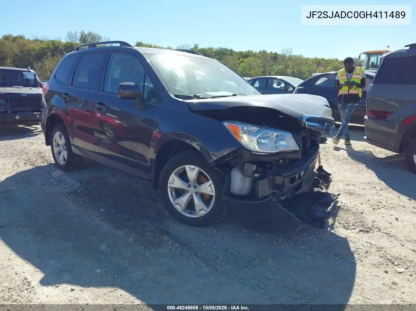 SUBARU FORESTER 2016, VIN JF2SJADC0GH411489