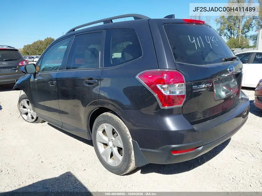 2016 SUBARU FORESTER VIN JF2SJADC0GH411489 — фото 3