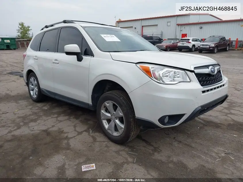 SUBARU FORESTER 2016, VIN JF2SJAKC2GH468845
