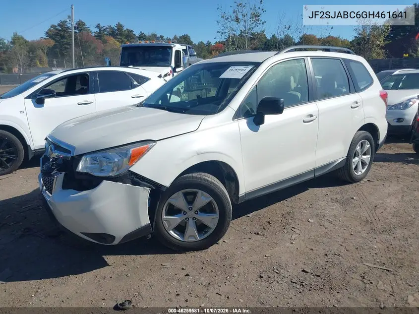 2016 SUBARU FORESTER VIN JF2SJABC6GH461641 — фото 2