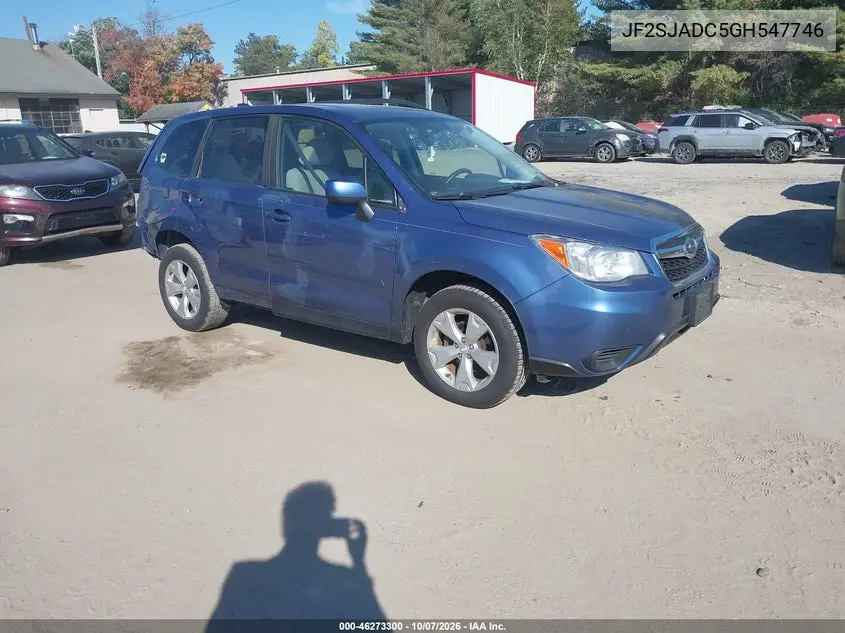 SUBARU FORESTER 2016, VIN JF2SJADC5GH547746