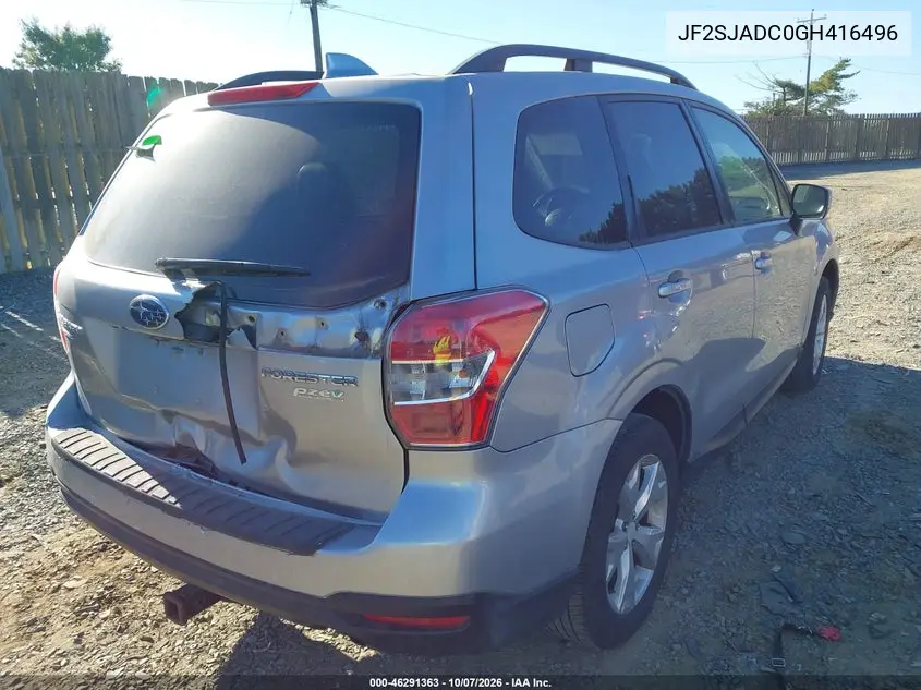 2016 SUBARU FORESTER VIN JF2SJADC0GH416496 — фото 4