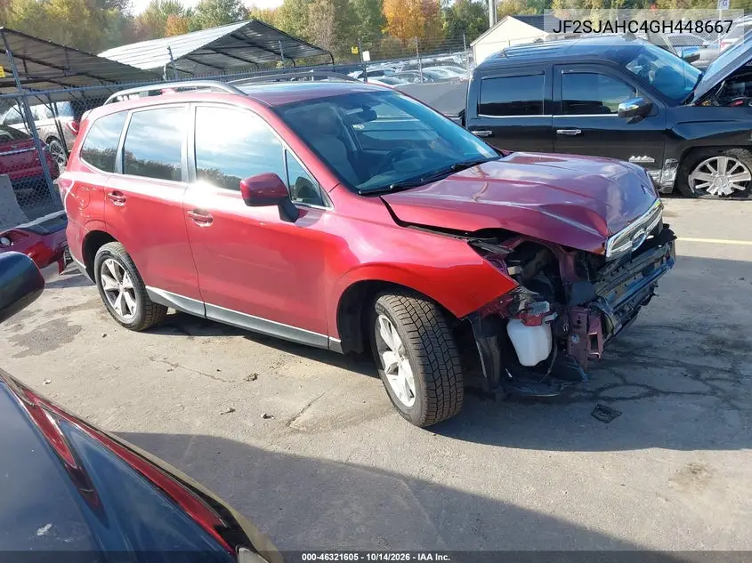 SUBARU FORESTER 2016, VIN JF2SJAHC4GH448667
