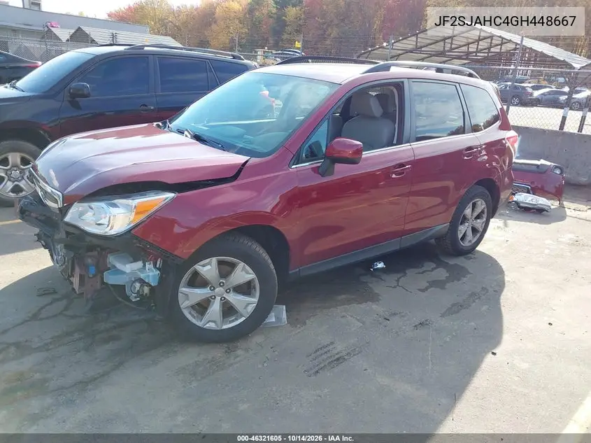 2016 SUBARU FORESTER VIN JF2SJAHC4GH448667 — фото 2
