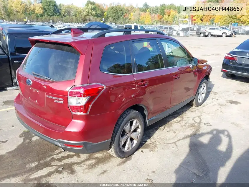 2016 SUBARU FORESTER VIN JF2SJAHC4GH448667 — фото 4
