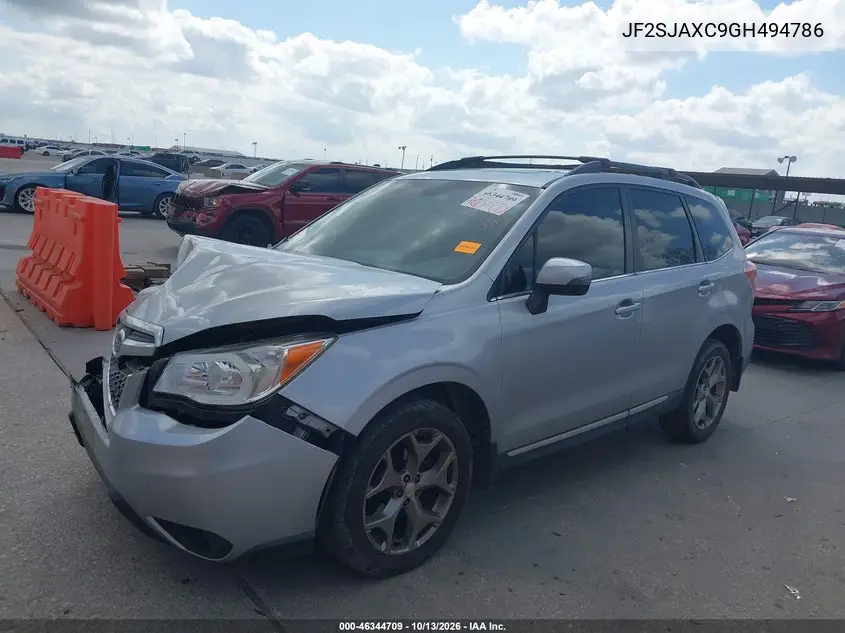 2016 SUBARU FORESTER VIN JF2SJAXC9GH494786 — фото 2