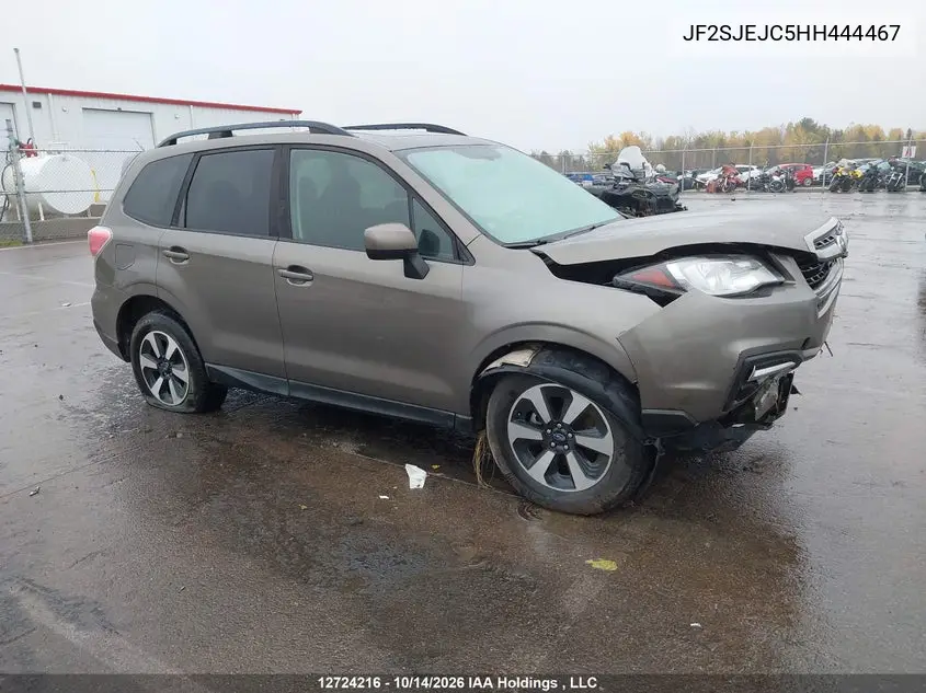 SUBARU FORESTER 2017, VIN JF2SJEJC5HH444467