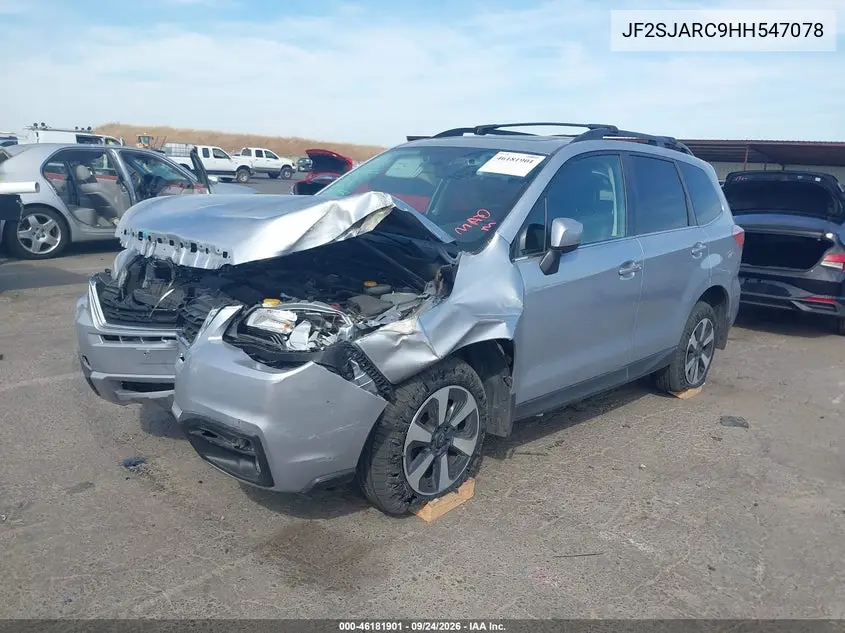 2017 SUBARU FORESTER VIN JF2SJARC9HH547078 — фото 2