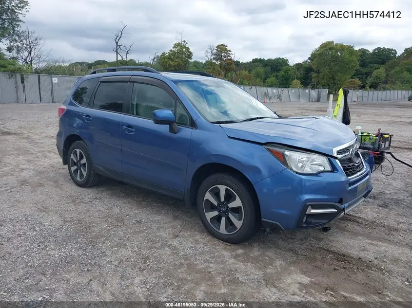 SUBARU FORESTER 2017, VIN JF2SJAEC1HH574412