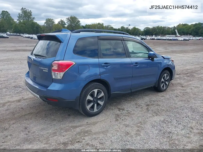 2017 SUBARU FORESTER VIN JF2SJAEC1HH574412 — фото 4
