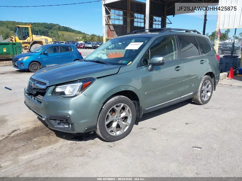 2017 SUBARU FORESTER VIN JF2SJAWC0HH425875 — фото 2