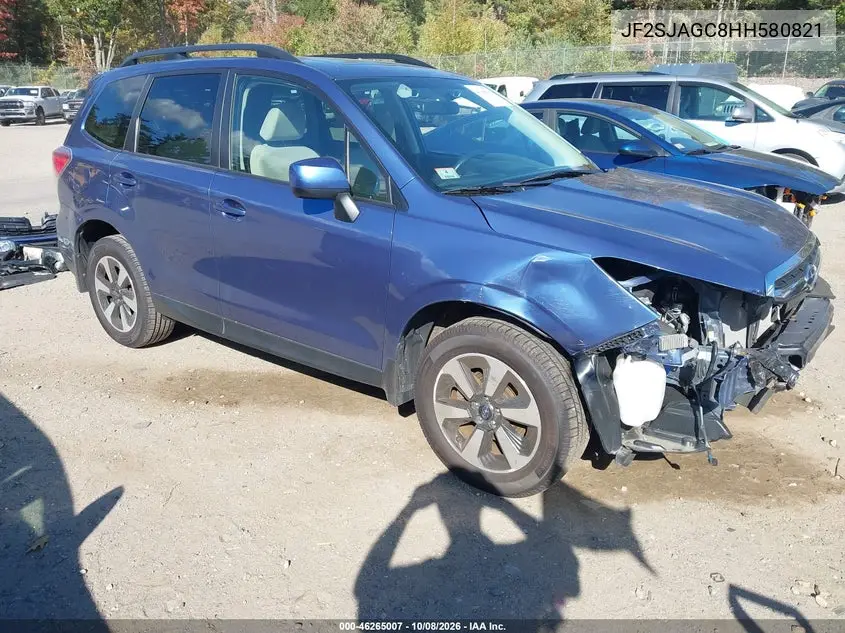 SUBARU FORESTER 2017, VIN JF2SJAGC8HH580821