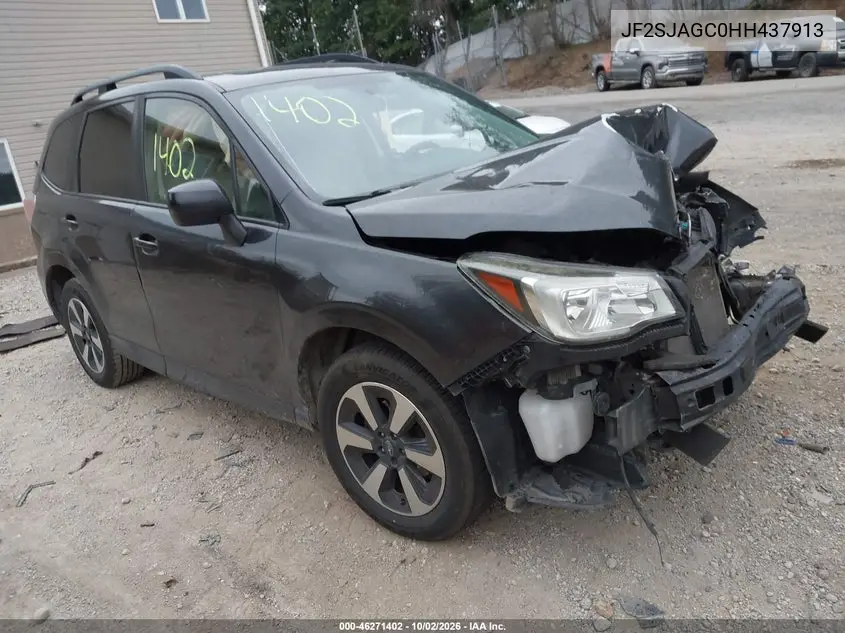 SUBARU FORESTER 2017, VIN JF2SJAGC0HH437913