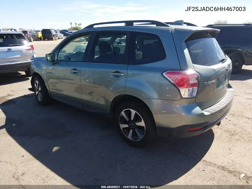 2017 SUBARU FORESTER VIN JF2SJADC6HH467003 — фото 3